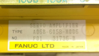 FANUC #A06B-6058-H006 SERVO DRIVE - BL9409 11