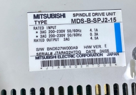 MITSUBISHI MDS-B-SPJ2-15 SPINDLE DRIVE UNIT - BV1187 11