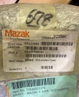 MAZAK BRAKE ASSEMBLY - NEW - BV1501 11