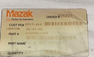 MAZAK PCB TEMP REGULATOR BOARD - BV1522 11