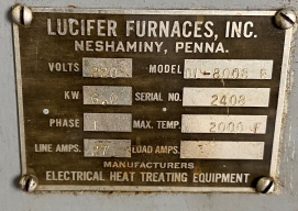 LUCIFER 2,000F FURNACE - BV1992 11