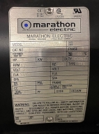 MARATHON 5 HP ELECTRIC MOTOR - BV2021 09