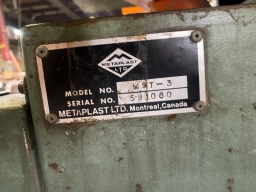 METAPLAST #MST-3 TRAVELING HEAD EXTRUSION SAW - BV2143 07