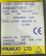 FANUC #A06B-6077-H111 POWER SUPPLY MODULE - BV2422 11