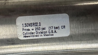 PARKER 1.5ONSR02.0 PNEUMATIC CYLINDER - NEW - BV2929 11