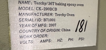 TERCHY CK-290BCB 50 - 200C ELECTRIC OVEN - BV3079 10