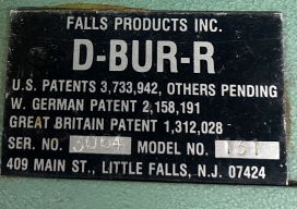 FALLS #131 SHEET METAL EDGE DEBURRER - BV653 11