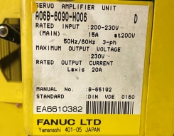 FANUC A06B-6090-H006 SERVO AMPLIFIER - BV849 11