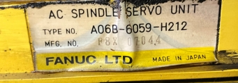 FANUC A06B-6059-H212 AC SPINDLE SERVO - BV969 11